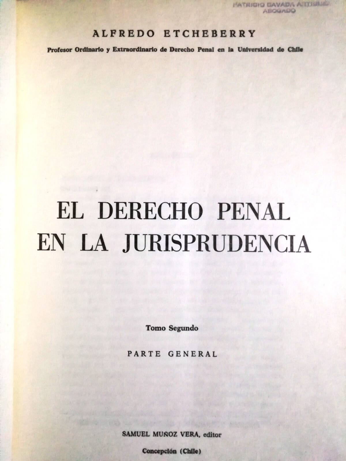 El Derecho Penal En La Jurisprudencia