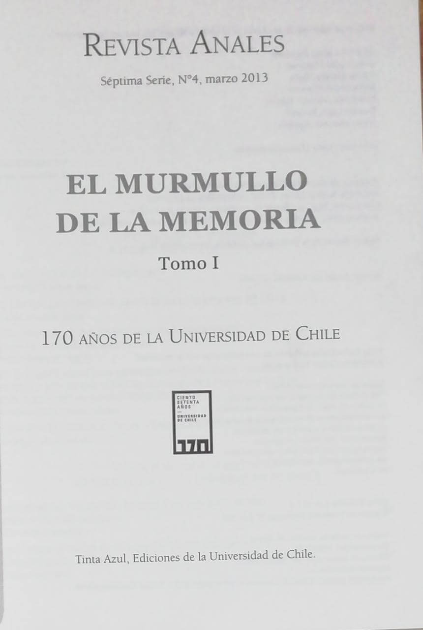 El Murmullo de la Memoria tomo i