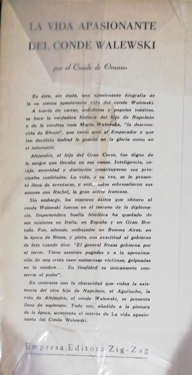 La vida apasionante del conde Walewsky