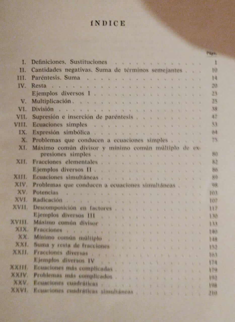 Álgebra Elemental