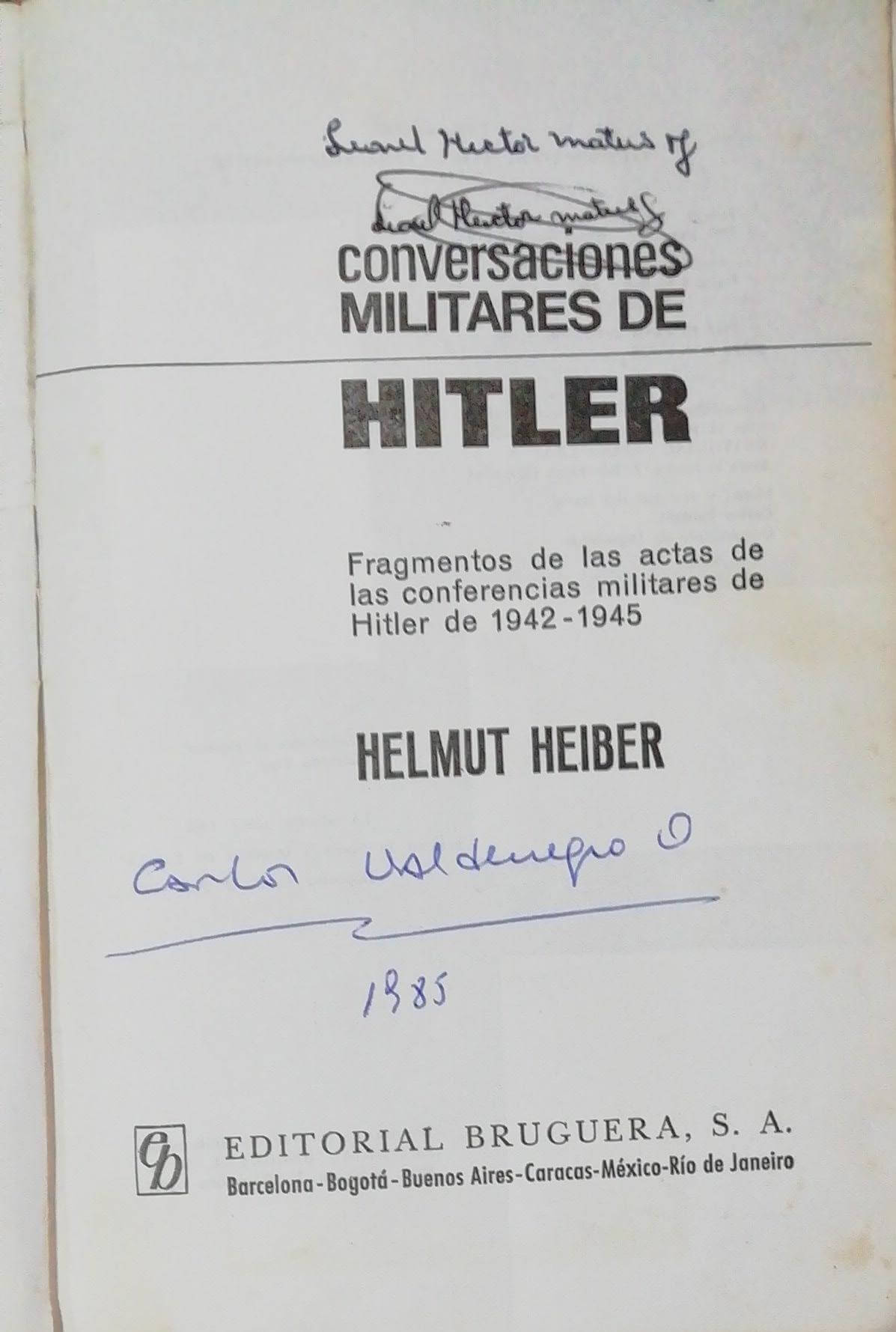 Conversaciones militares de Hitler