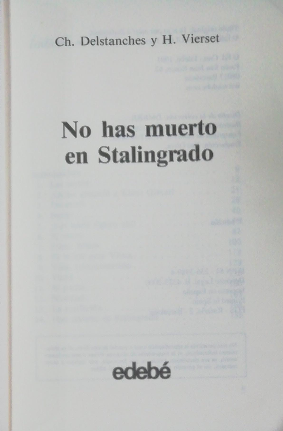 No has muerto en stalingrado