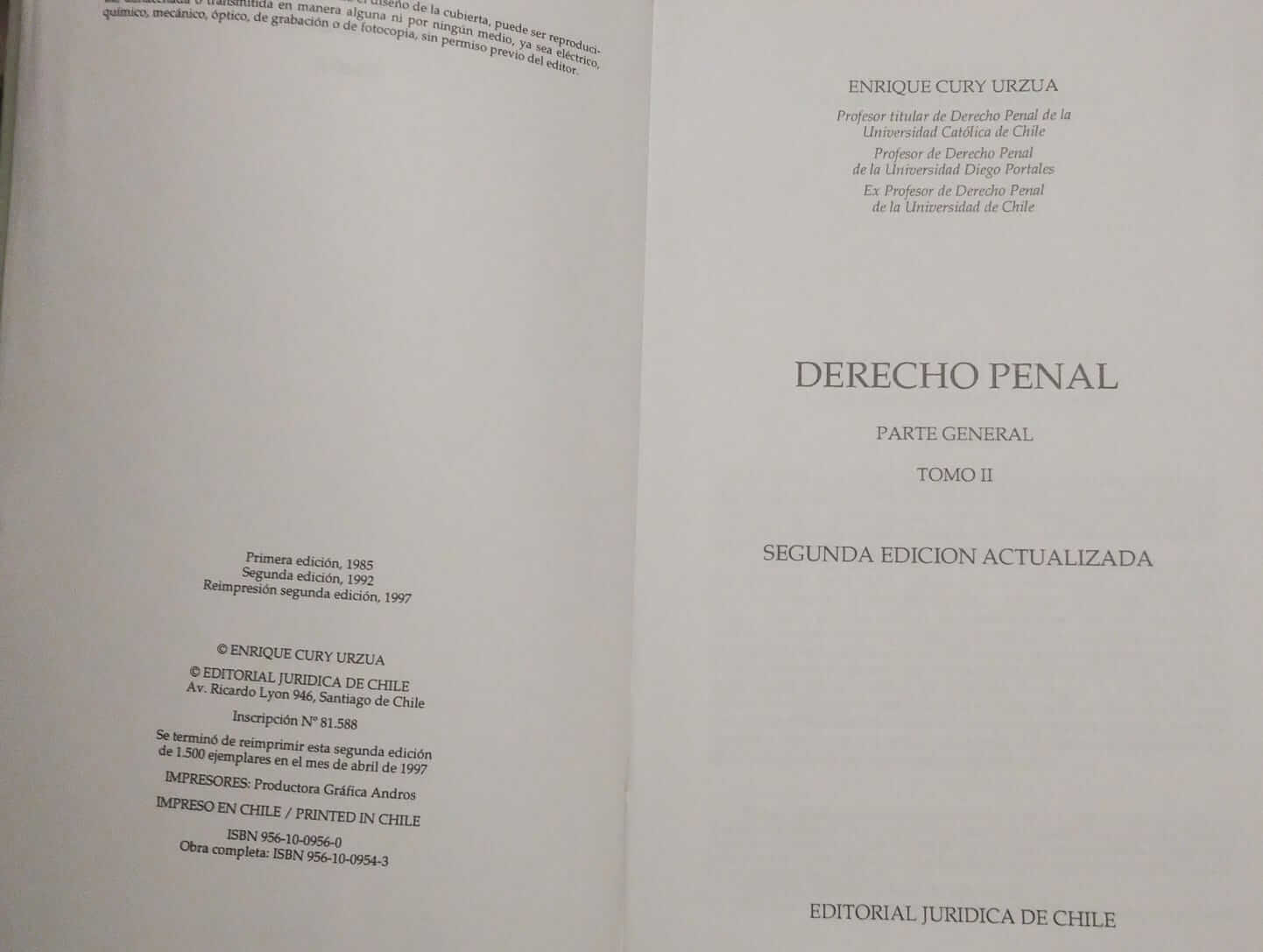 Derecho penal parte general tomo I y II