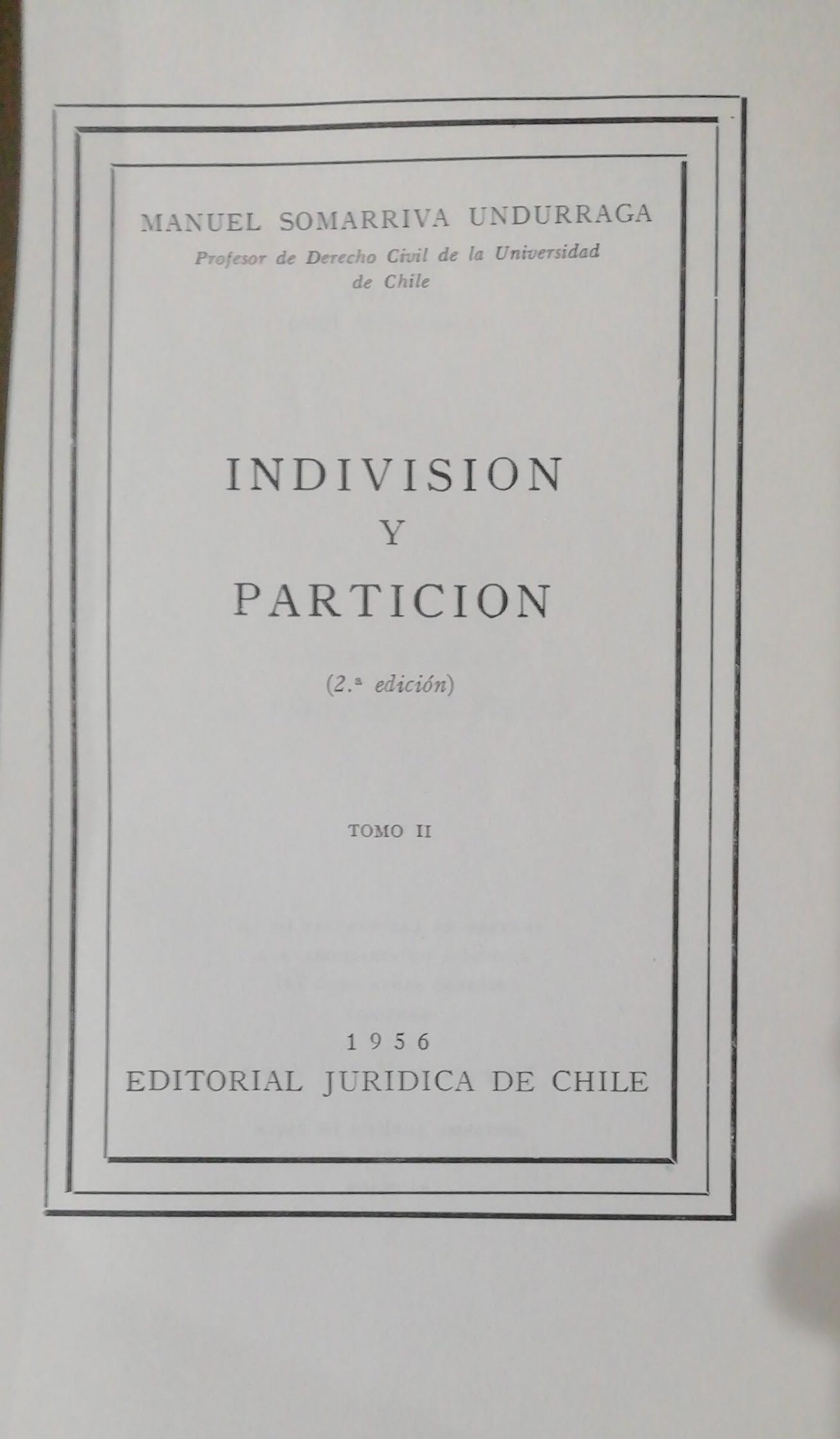 Indivisión y Partición