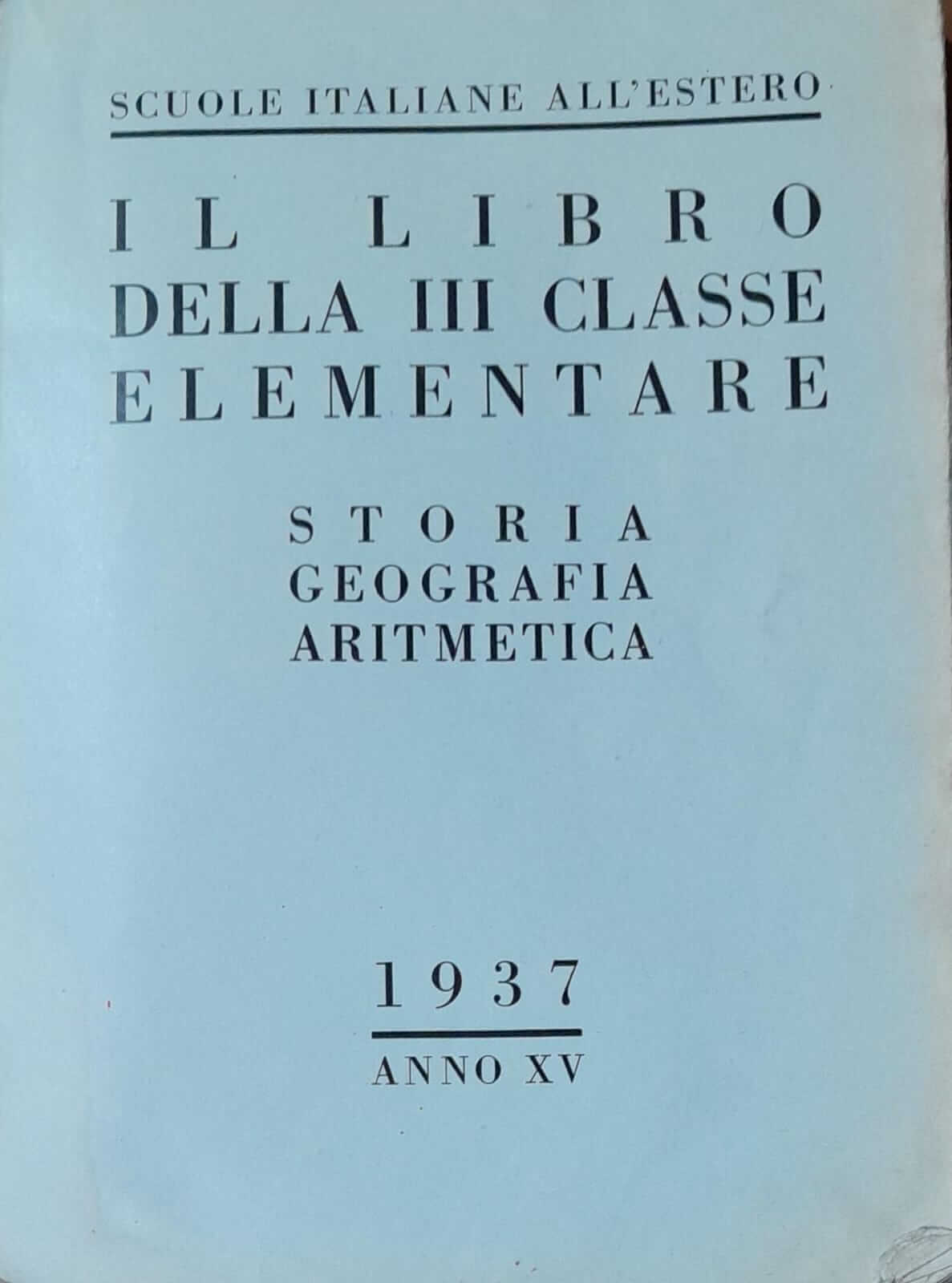 Storia, Geografia e Aritmetica