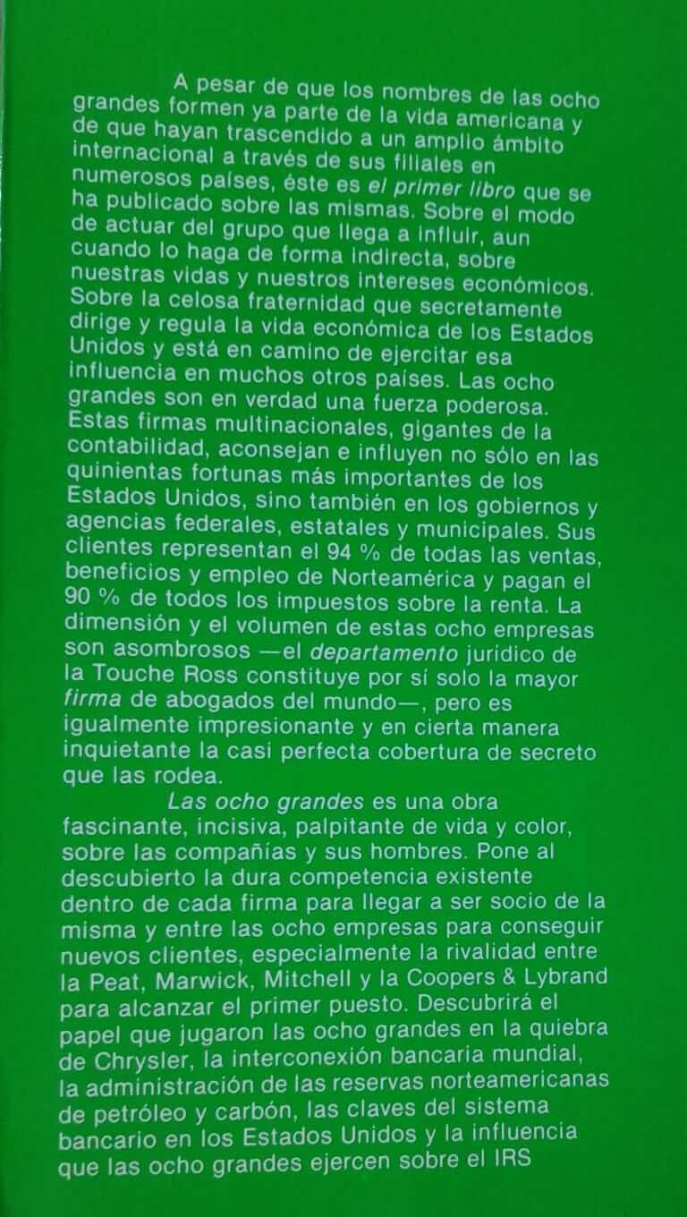 las ocho grandes. el primer libro sobre las multinacionales más podero