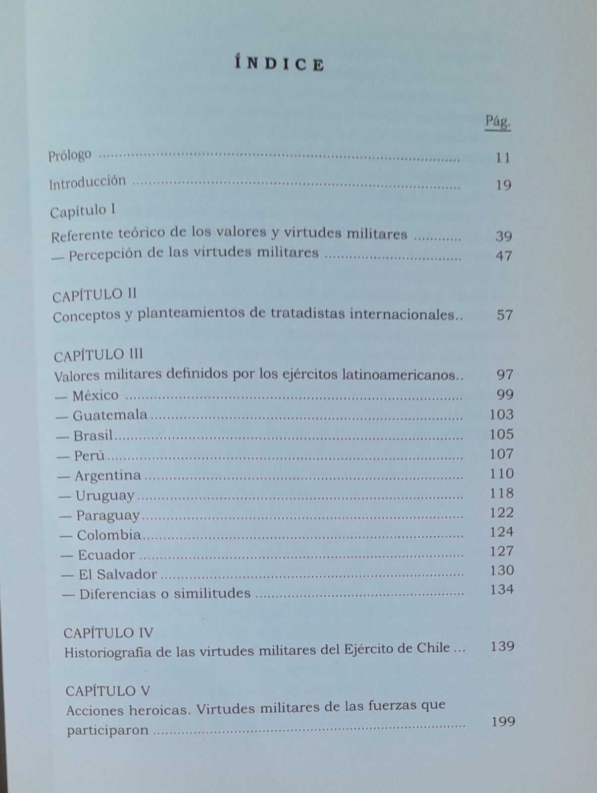 Historia Militar de las Virtudes del Ejército Chileno