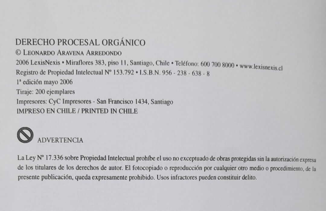 Derecho procesal orgánico