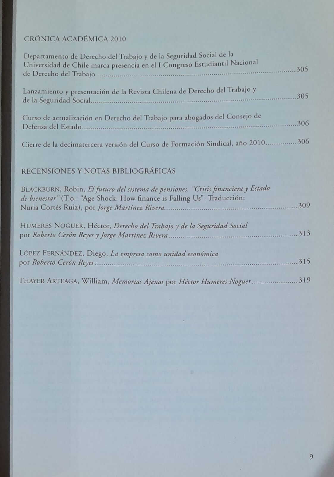 Revista Chilena de Derecho del Trabajo y de la Seguridad Social