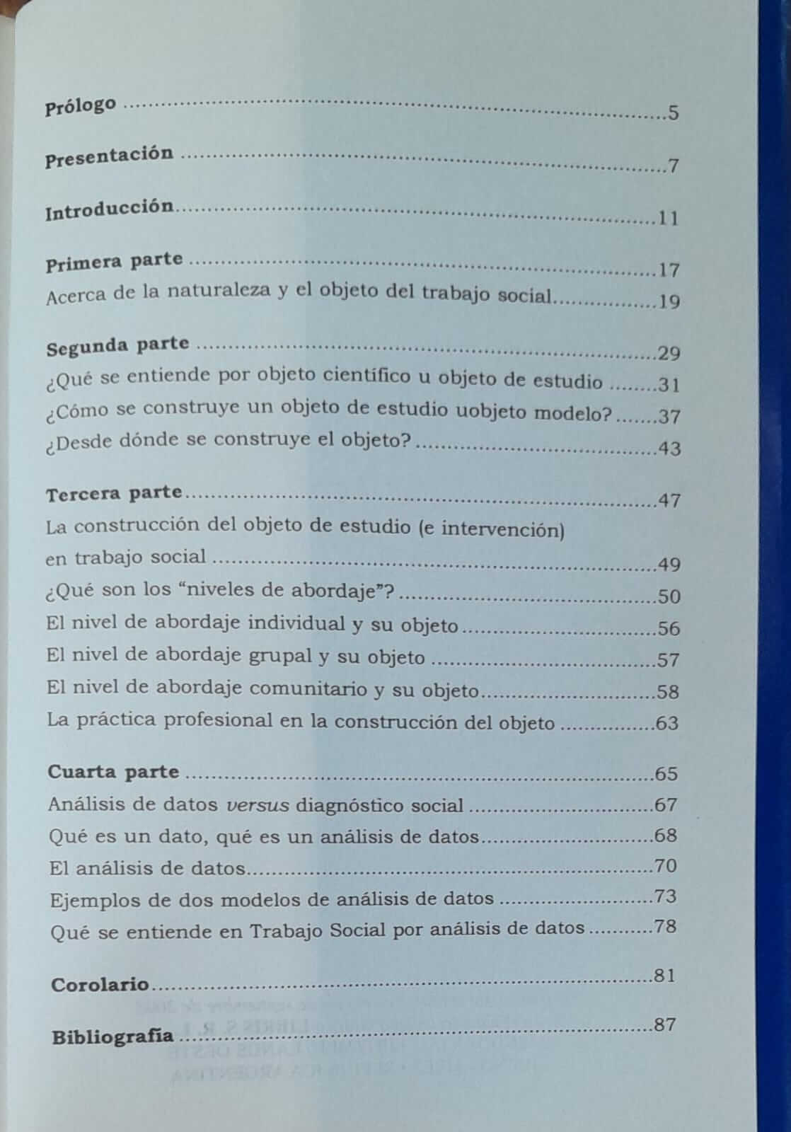 Acerca del Objeto del Trabajo Social