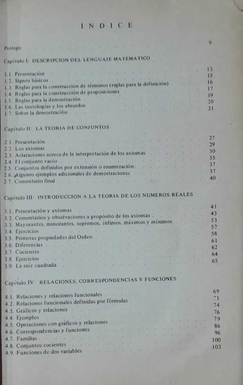 Introducción a la teoría de los números reales y naturales.