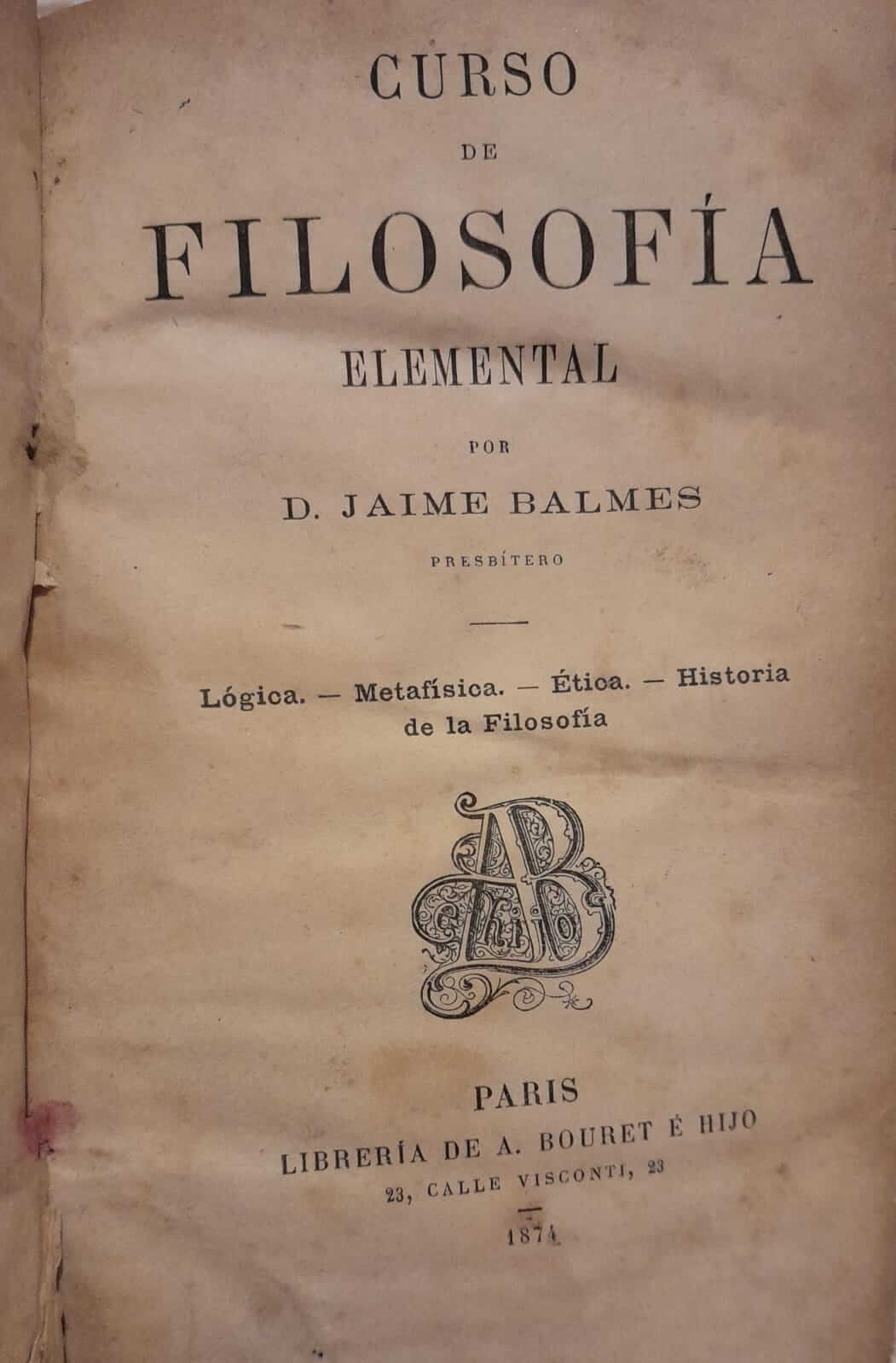 Curso de Filosofía Elemental