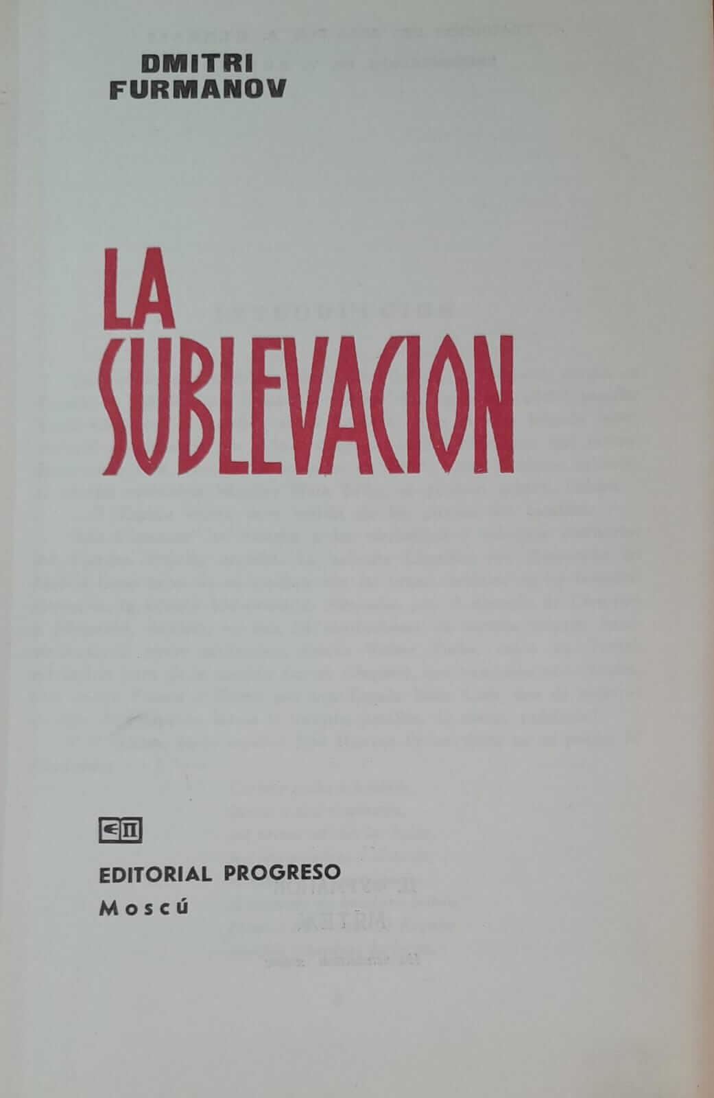 La sublevación