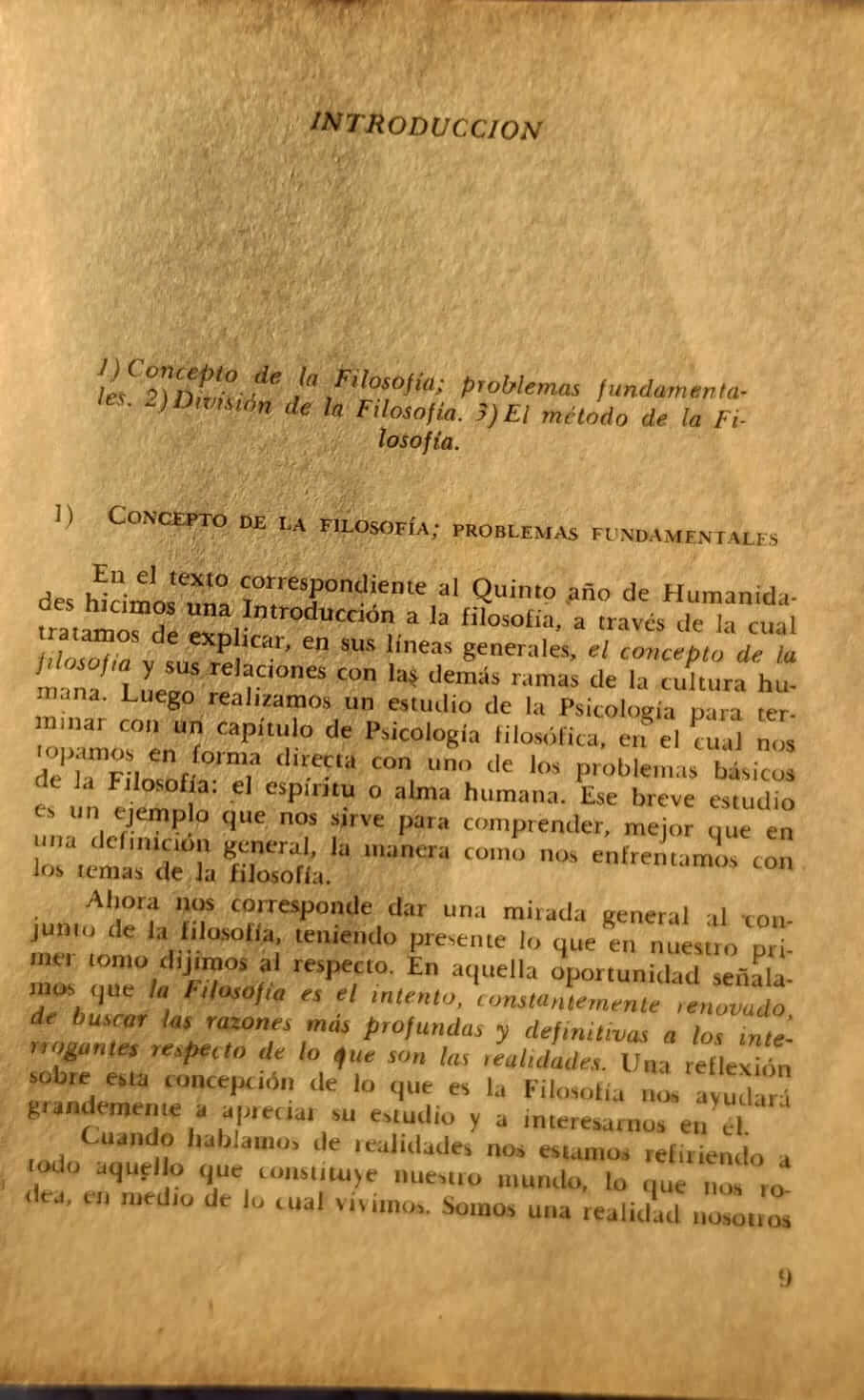 Elementos de filosofía. VI de humanidades.