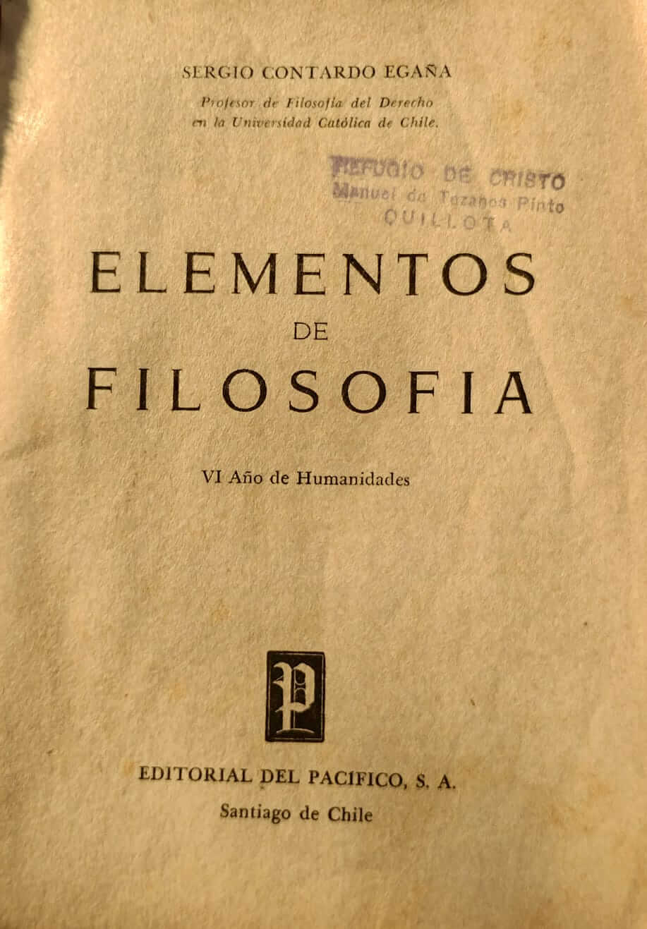 Elementos de filosofía. VI de humanidades.