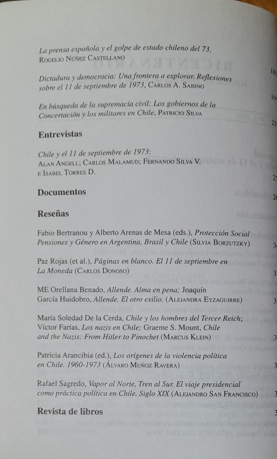 Bicentenario Chile y el 11 de septiembre de 1973