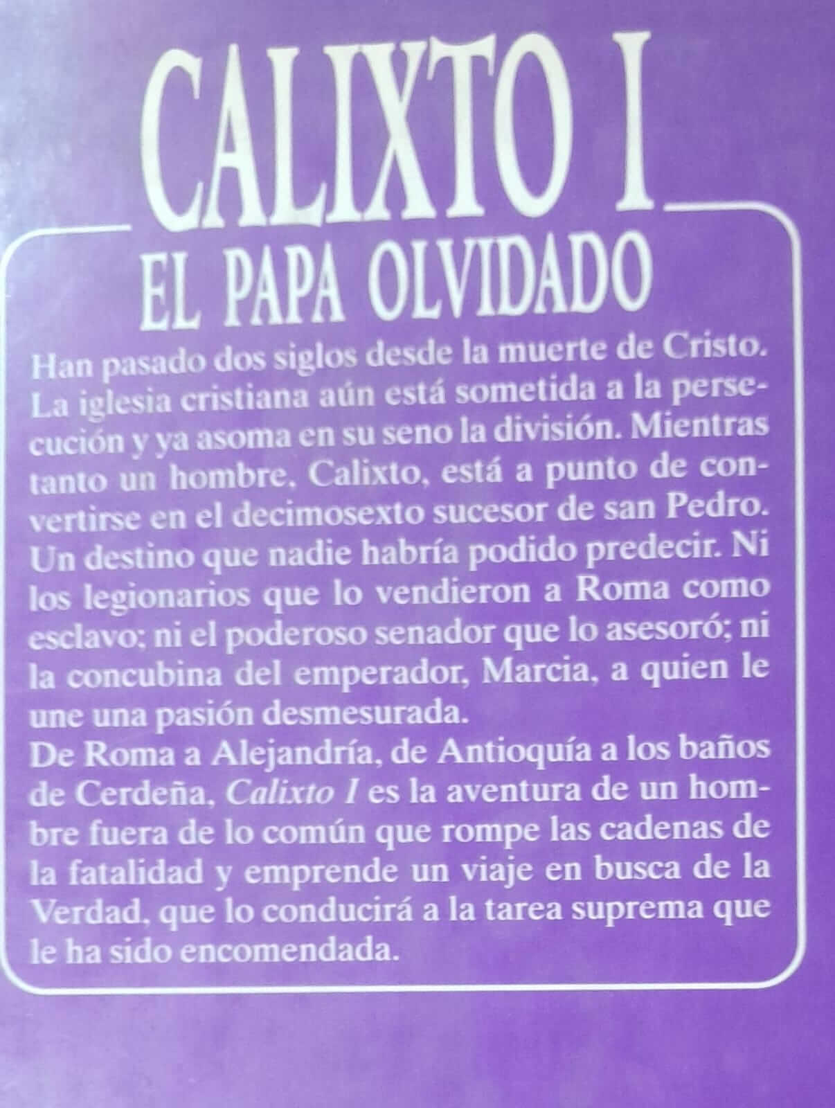 Calixto I, el Papa olvidado