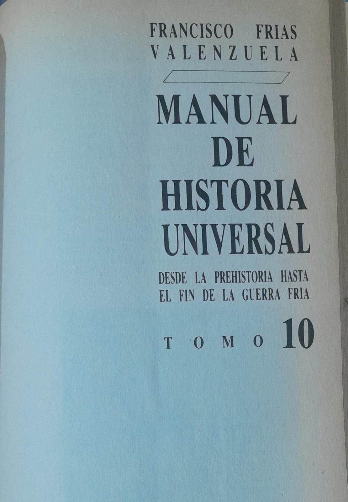 Manual de Historia Universal Tomo I al X