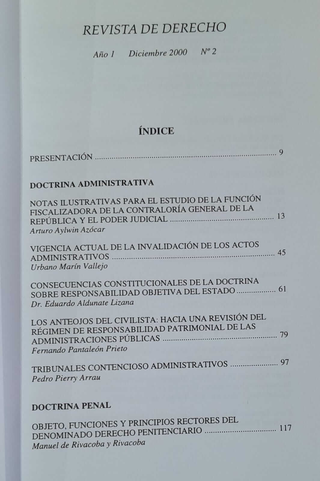 Revista de Derecho del Consejo de Defensa del Estado,