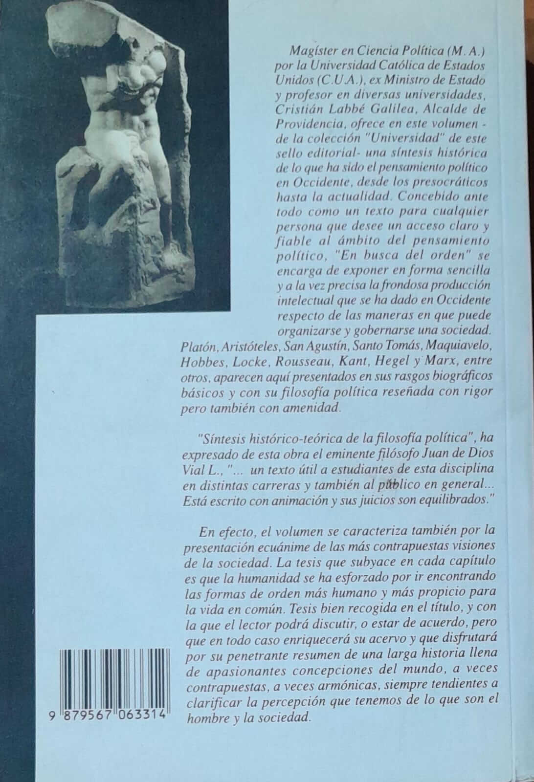 En busca del orden. Breve historia de las ideas políticas en Occidente