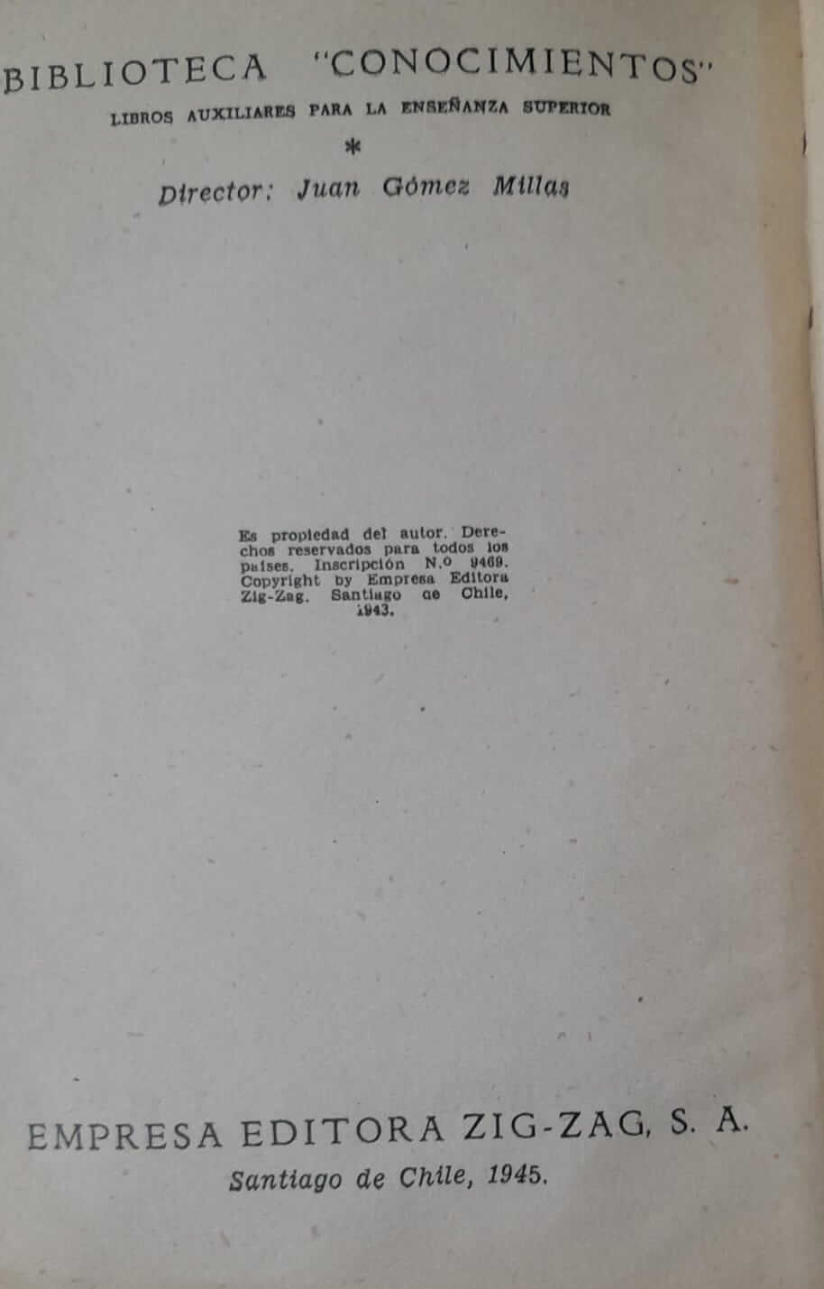 Historia de Chile de Luis Galdames
