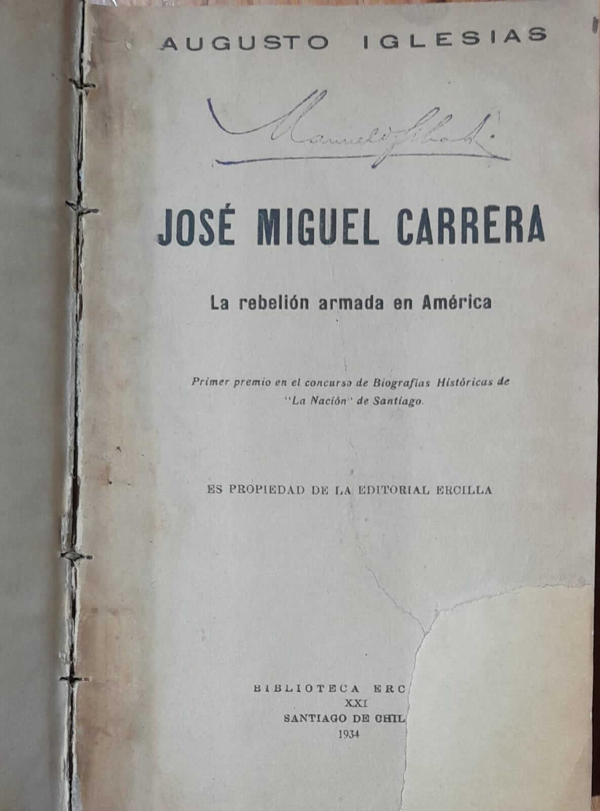 José Miguel Carrera : la rebelión armada en América