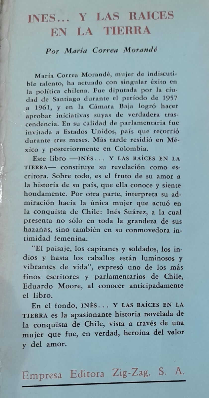 Inés...y las Raíces en la Tierra