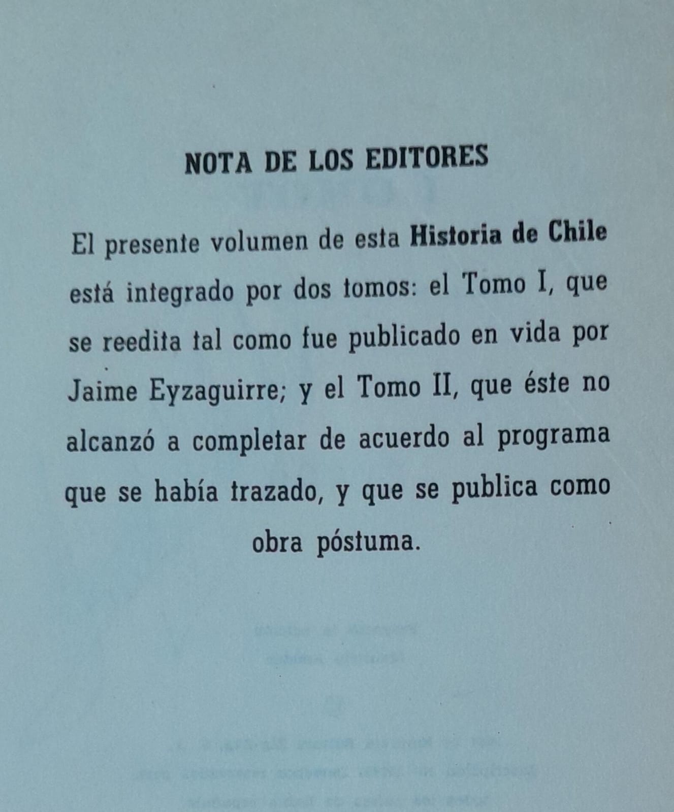 Historia de Chile (2 tomos)