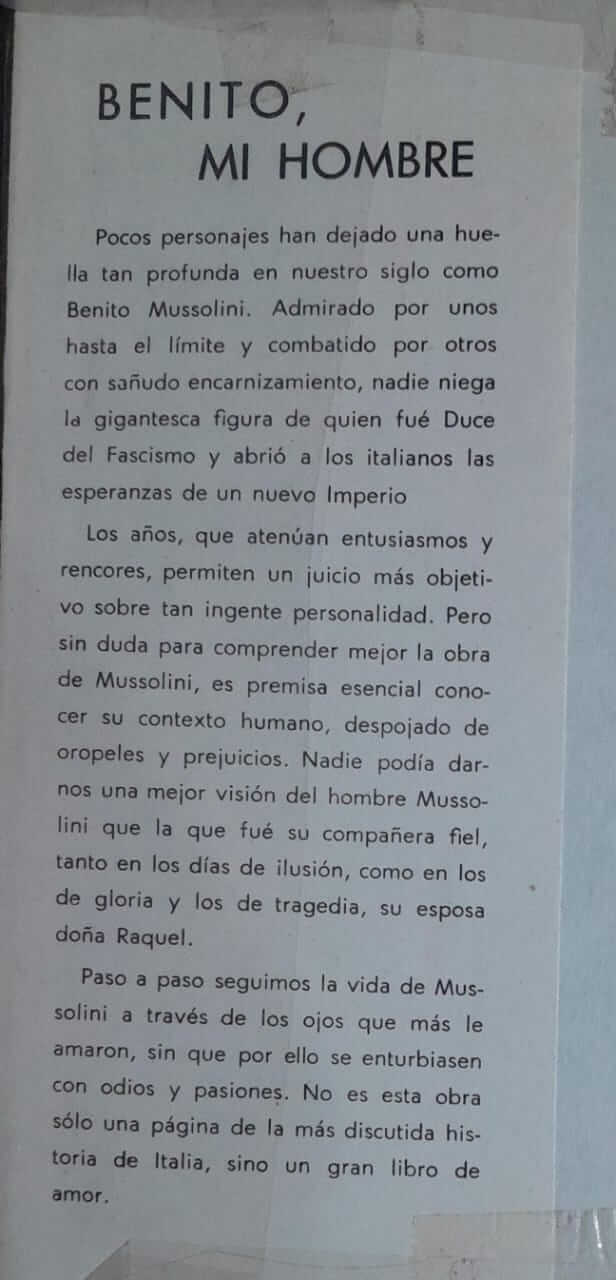 Benito, mi hombre