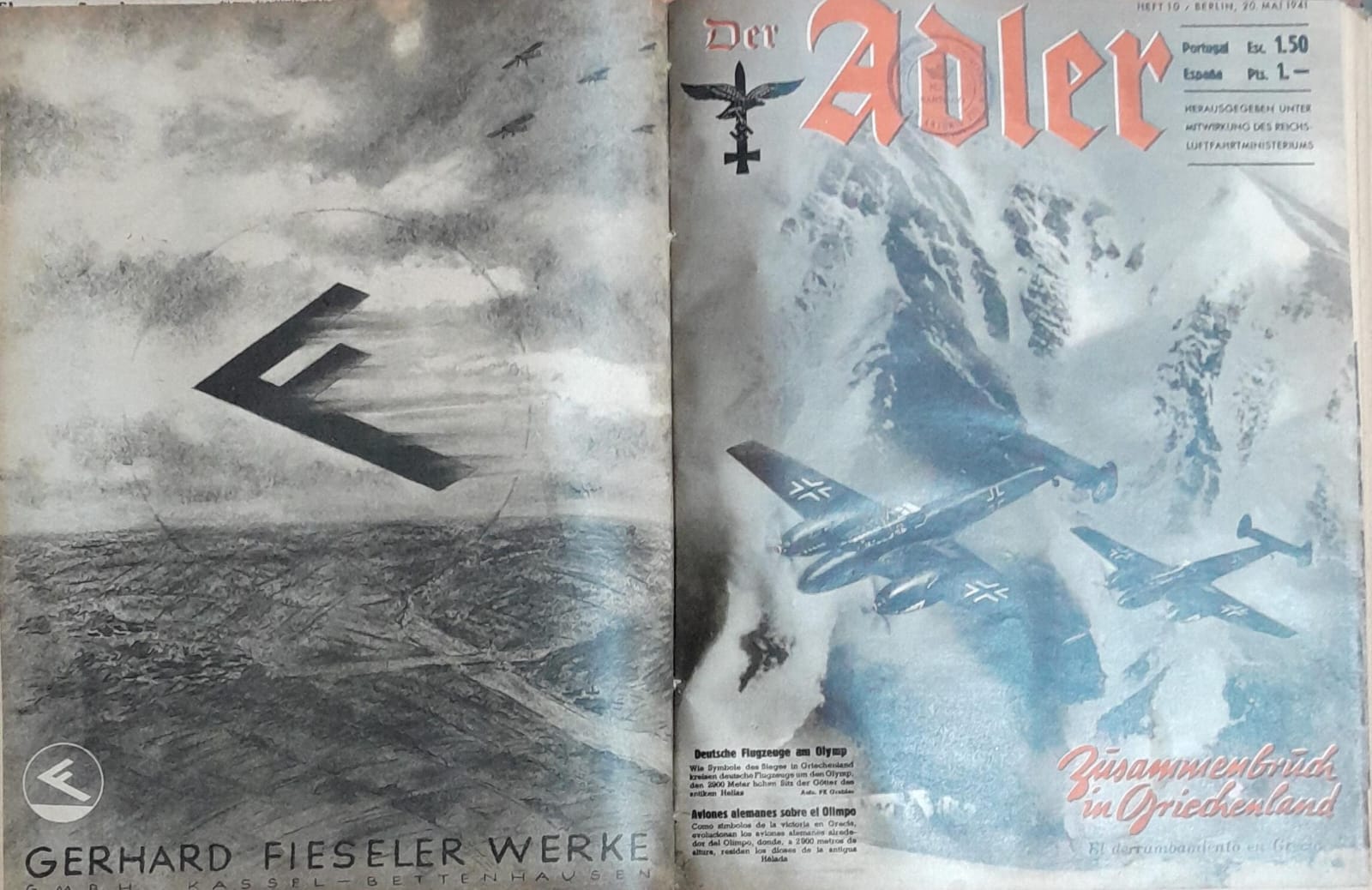 Der Adler Revista de la Luftwaffe 1941