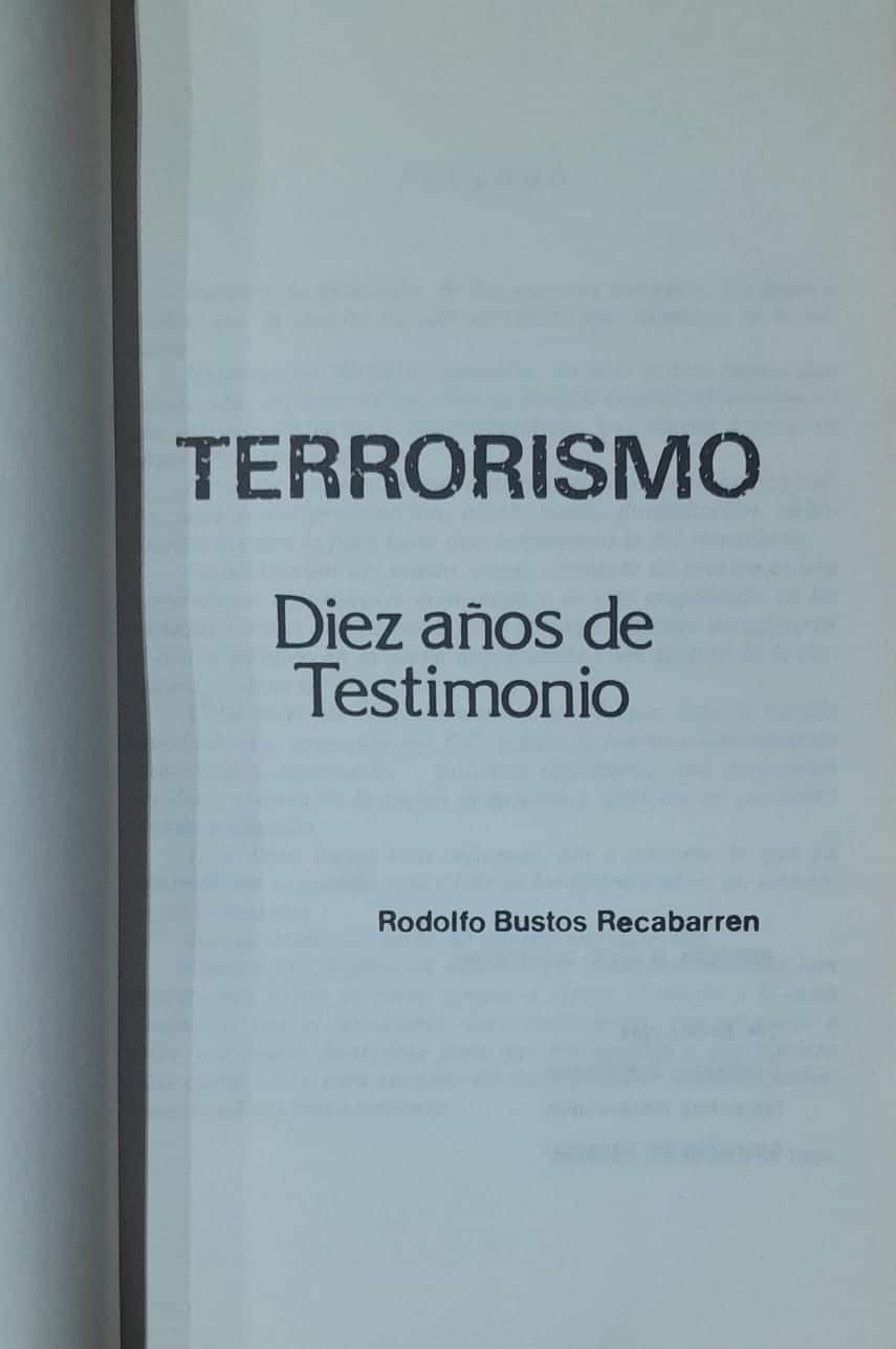 Terrorismo: Diez años de Testimonio